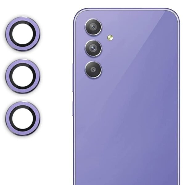 Протектор за камера MBX метални рингове за Galaxy A54 5G – Лилав