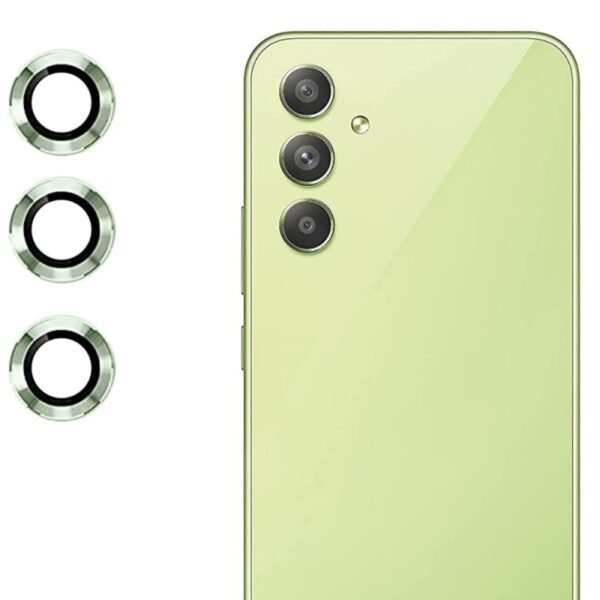 Протектор за камера MBX метални рингове за Galaxy A54 5G – Зелен