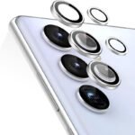 Протектор за камера MBX метални рингове за Galaxy S22 Ultra 5G – Сребрист