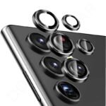Протектор за камера MBX метални рингове за Galaxy S23 Ultra – Черен