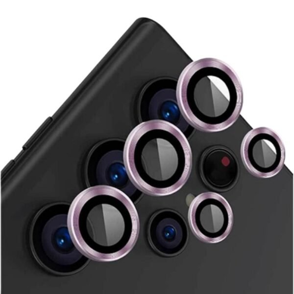 Протектор за камера MBX метални рингове за Galaxy S23 Ultra – Лилав