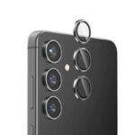 Протектор за камера MBX метални рингове за Galaxy S24 – Черен