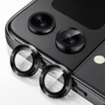Протектор за камера MBX метални рингове за Galaxy Z Flip4 5G – Черен