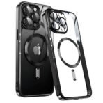 Калъф bSmart Chrome MagSafe с протектори за камерите за iPhone 16 Pro Max – Черен