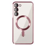 Калъф bSmart Chrome MagSafe с протектори за камерите за Galaxy S24 FE – Розово-златен