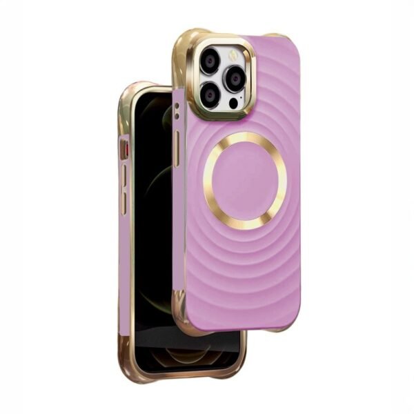 Калъф bSmart Circle Glam MagSafe за iPhone 15 – Лилав