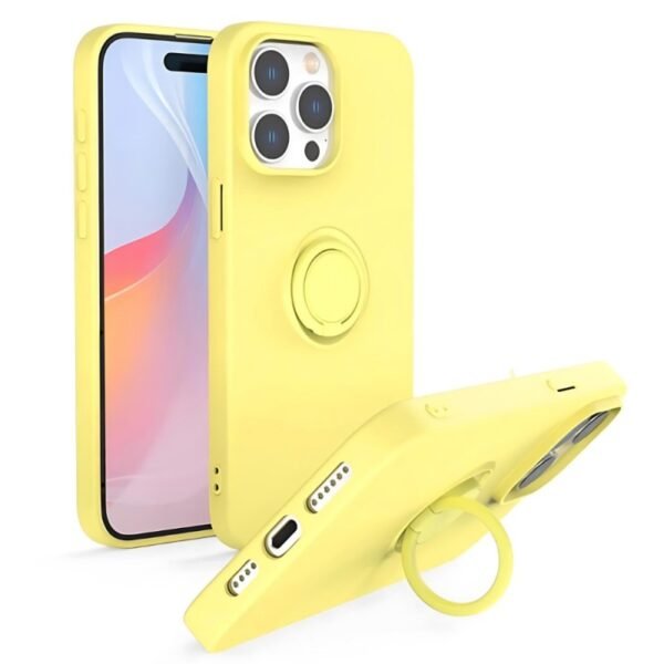 Калъф bSmart Finger Grip за iPhone 16 – Жълт