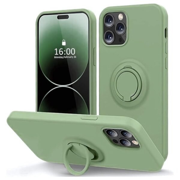 Калъф bSmart Finger Grip за iPhone 16 Pro Max – Ментов