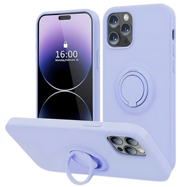 Калъф bSmart Finger Grip за iPhone 14 Pro Max – Светлозелен