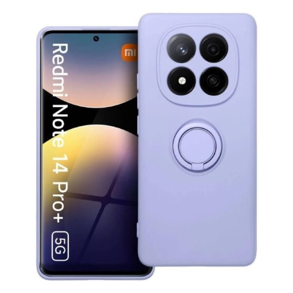 Калъф bSmart Finger Grip за Xiaomi Redmi Note 14 5G – Светлолилав