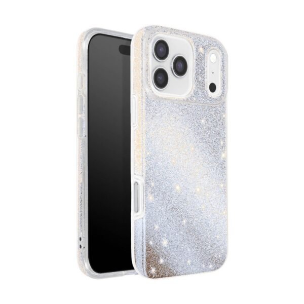 Калъф bSmart Glitter 3в1 за iPhone 17 Pro Max – Сребрист