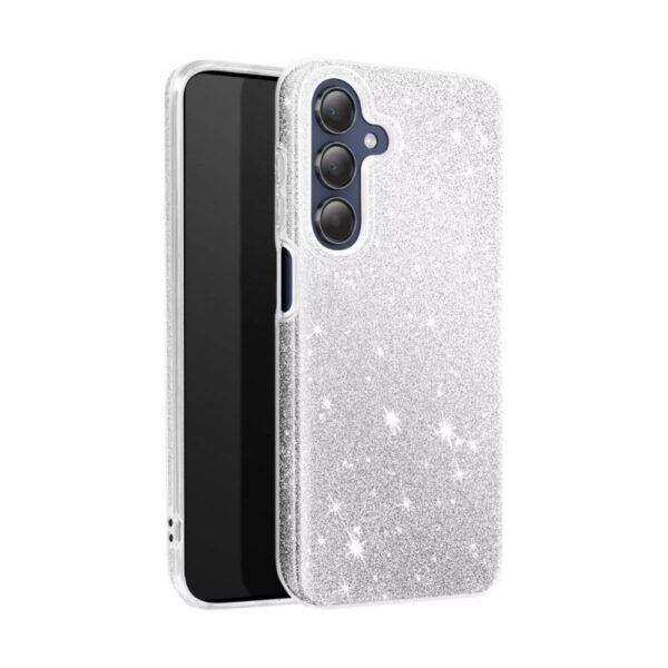 Калъф bSmart Glitter 3в1 за Galaxy S26 Plus – Сребрист