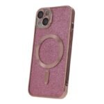 Калъф bSmart Glitter Chrome MagSafe с протектори за камерите за iPhone 14 Pro – Розов