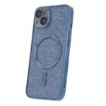 Калъф bSmart Glitter Chrome MagSafe с протектори за камерите за iPhone 14 Pro Max – Син