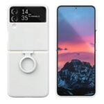 Калъф bSmart Silicone Cover с пръстен за Galaxy Z Flip4 5G – Бял
