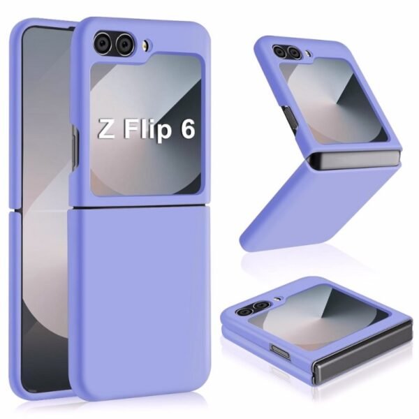Калъф bSmart Silicone Cover за Galaxy Z Flip6 – Светлолилав