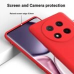 Калъф bSmart Silicone Soft Cover за Honor Magic8 Lite – Червен - Image 5