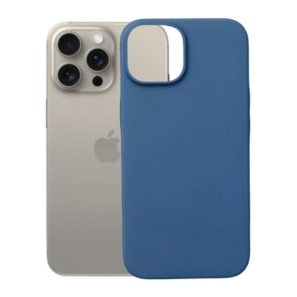 Калъф bSmart Silicone Soft Cover за iPhone 14 Pro Max – Тъмносин