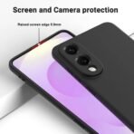 Калъф bSmart Silicone Soft Cover за Galaxy S25 Edge – Черен - Image 4