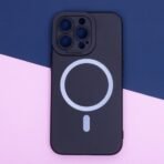 Калъф bSmart Silicone Soft MagSafe за iPhone 15 – Черен - Image 4