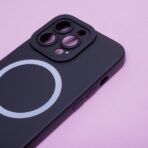 Калъф bSmart Silicone Soft MagSafe за iPhone 15 Plus – Черен - Image 2