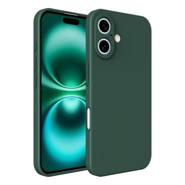 Калъф iPaky матиран за iPhone 16 – Тъмнозелен