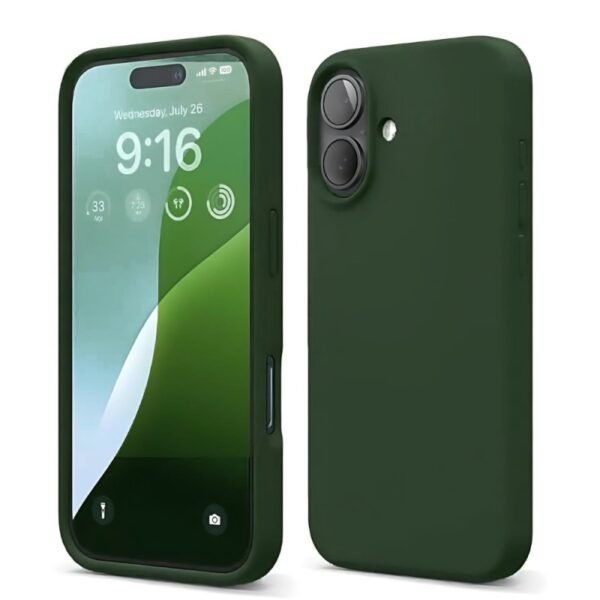 Калъф iPaky матиран за iPhone 16 Plus – Тъмнозелен