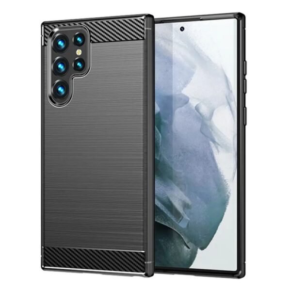 Калъф MBX Carbon за Galaxy S22 Ultra 5G – Черен