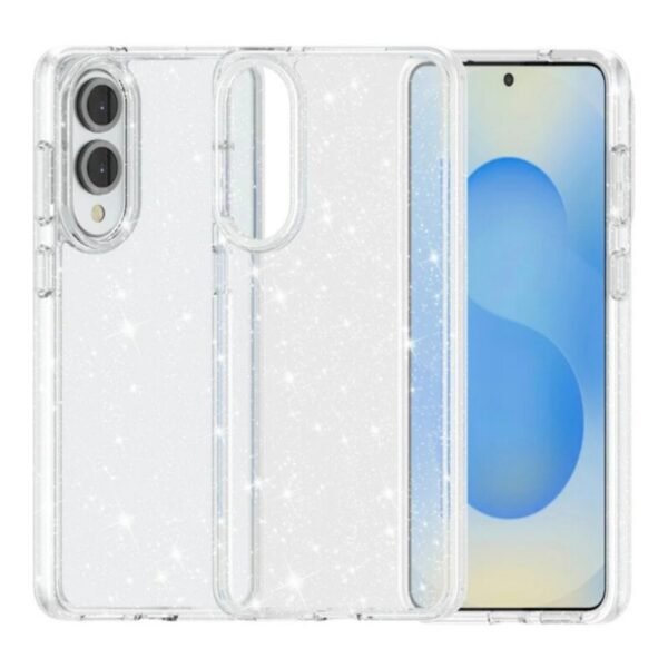 Калъф Shine 2 mm брокатен за Galaxy S25 Edge – Прозрачен