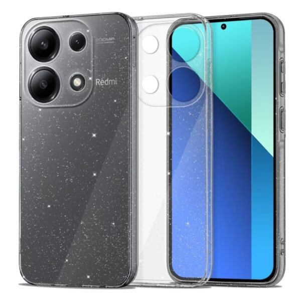 Калъф Shine 2 mm брокатен за Xiaomi Redmi Note 14 5G – Прозрачен