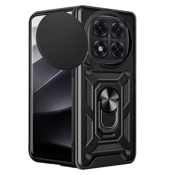 Калъф bSmart Defender Slide за Xiaomi Redmi Note 14 Pro 5G – Черен