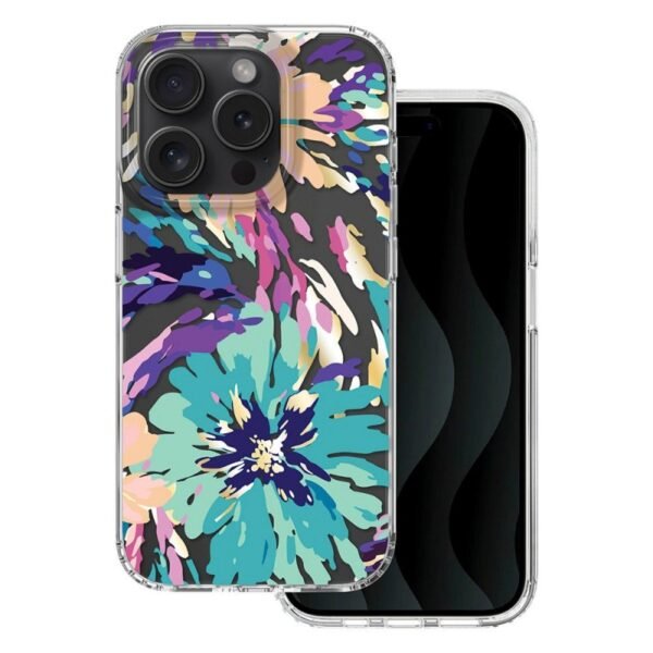 Калъф bSmart IMD print splash за iPhone 15 Pro Max – Многоцветен