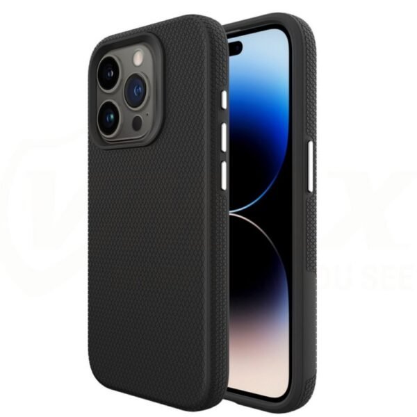 Калъф Vmax Triangle за iPhone 15 Pro – Черен