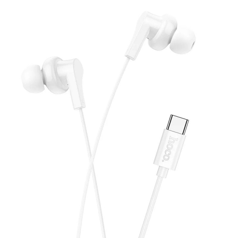 slushalki-hf-hoco-m114-usb-c-beli22228-0-800x800-1.jpg Слушалки Hoco M114 – USB-C – Бели - Image 1