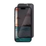 Стъклен протектор MBX 5D Full Privacy с цяло лепило за iPhone 15 – Черен