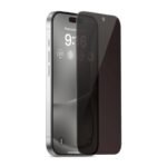 Стъклен протектор MBX 5D Full Privacy с цяло лепило за iPhone 16 Pro Max – Черен