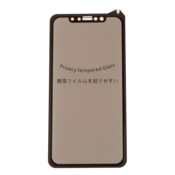 Стъклен протектор MBX 5D Full Privacy с цяло лепило за iPhone 7/8/SE 2020/2022 – Черен