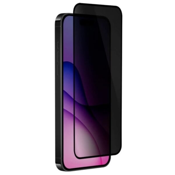 Стъклен протектор OG Premium Privacy с цяло лепило за iPhone 17 – Черен