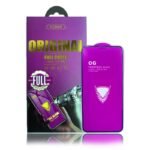 Стъклен протектор OG Premium с цяло лепило за iPhone 12 mini – Черен