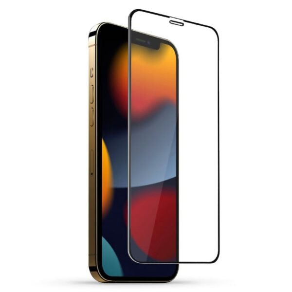 Стъклен протектор OG Premium с цяло лепило за iPhone 13 Pro Max – Черен