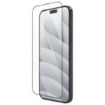 Стъклен протектор OG Premium с цяло лепило за iPhone 16 Plus – Черен