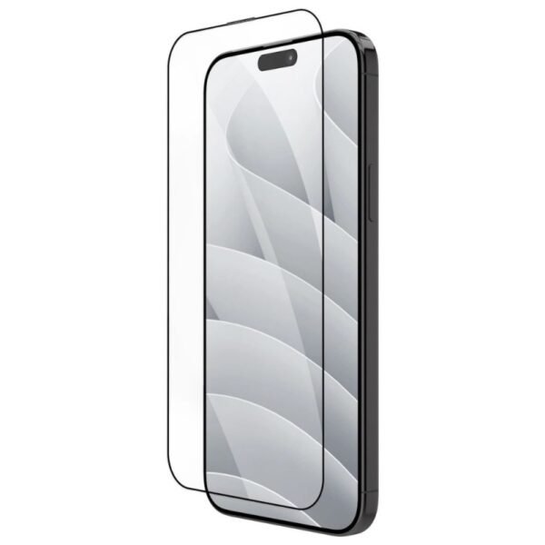 Стъклен протектор OG Premium с цяло лепило за iPhone 16 Plus – Черен