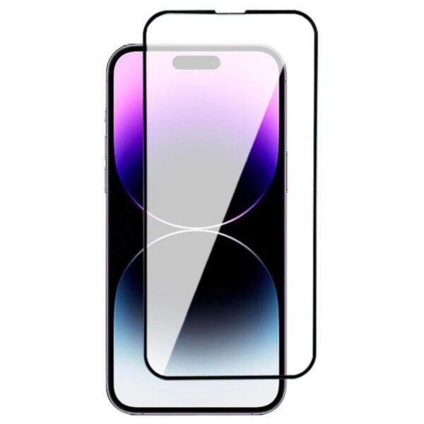 Стъклен протектор OG Premium с цяло лепило за iPhone 16 Pro – Черен