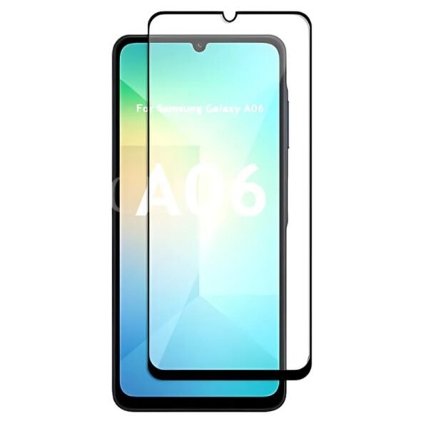 Стъклен протектор OG Premium с цяло лепило за Galaxy A06 – Черен