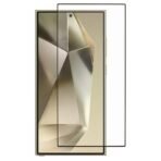 Стъклен протектор OG Premium с цяло лепило за Galaxy S25 Ultra – Черен