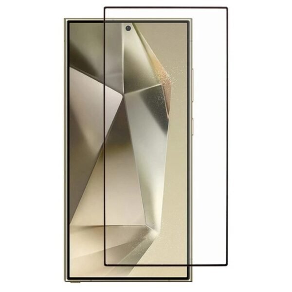 Стъклен протектор OG Premium с цяло лепило за Galaxy S25 Ultra – Черен