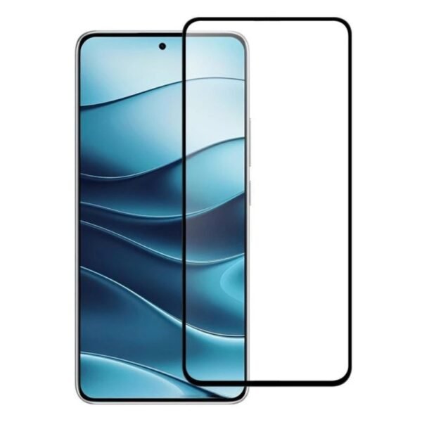 Стъклен протектор OG Premium с цяло лепило за Xiaomi Redmi Note 14 4G/5G – Черен