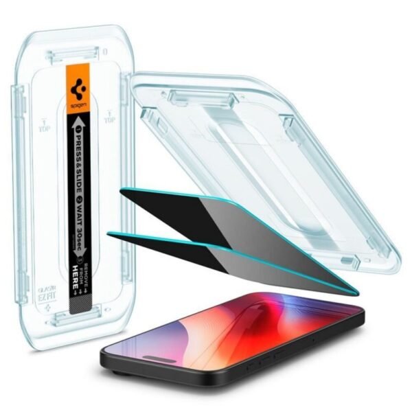 Стъклен протектор Spigen GLAS.tR EZ Fit за iPhone 17/16 Pro Max – Прозрачен