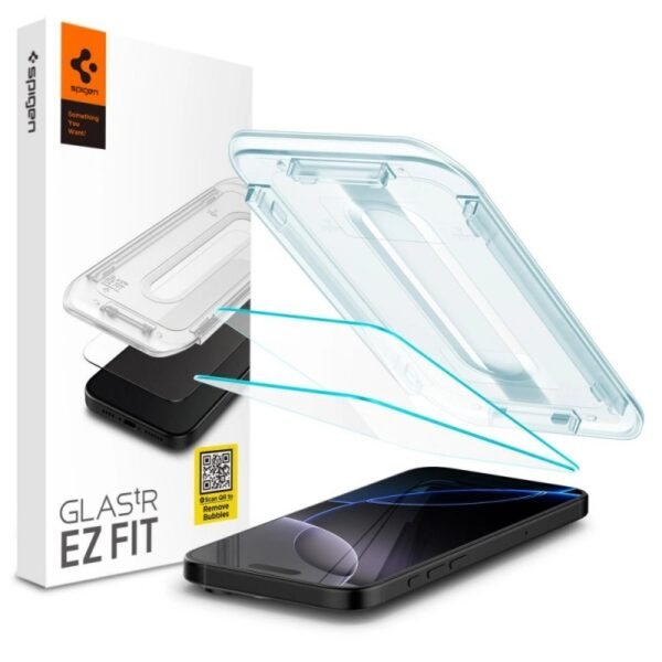 Стъклен протектор Spigen GLAS.tR EZ Fit за iPhone 16 Pro Max – Прозрачен