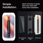 Стъклен протектор Spigen GLAS.tR EZ Fit за iPhone 16 Pro Max – Прозрачен - Image 4